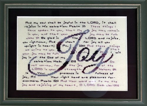 Joy Stitched by Melinda Heim